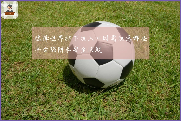 选择世界杯下注入口时需注意哪些平台陷阱和安全问题